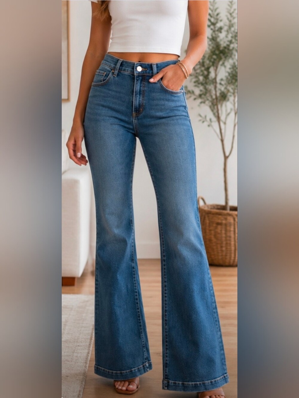 Joe's Jeans The Molly High Rise Flare Jeans Medium Wash Size 28